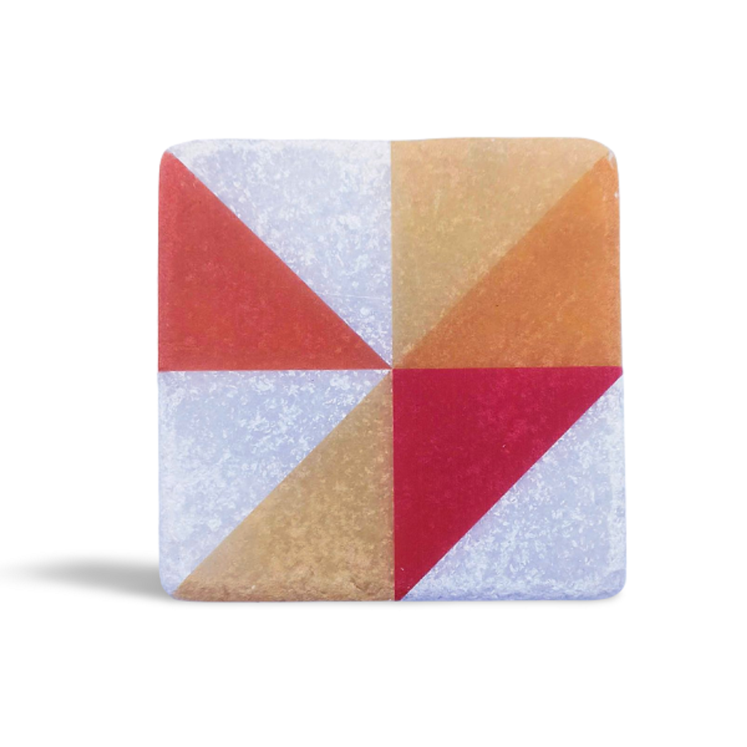Modern Geometrik Desenli Mermer Bardak Altlığı