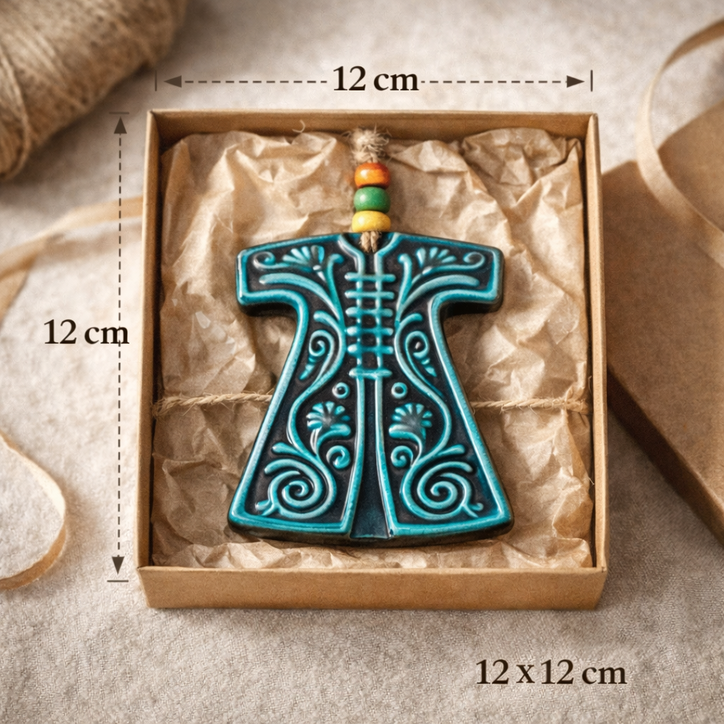 Dekoratif Seramik Kaftan Motifli Duvar Süsü