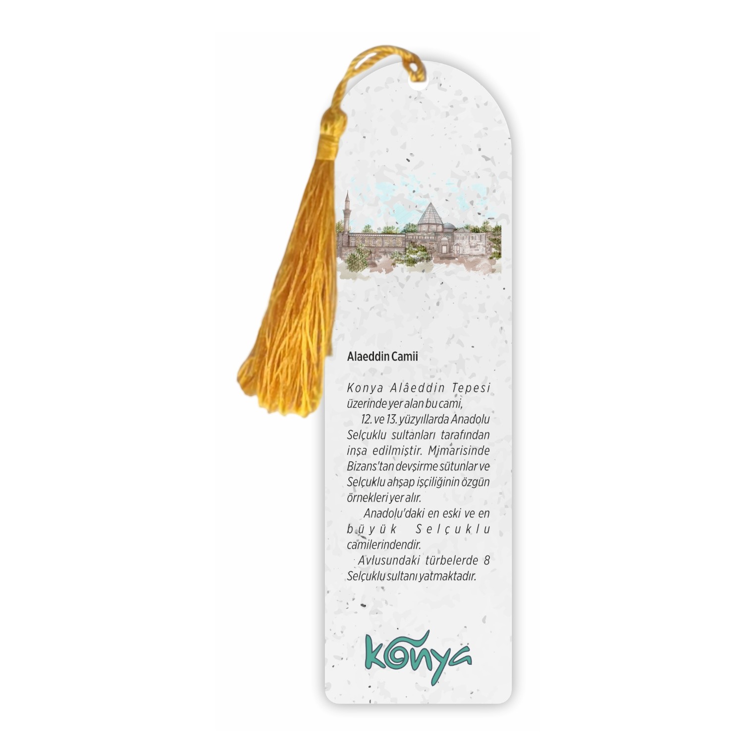 Konya Değerleri 8’li Kitap Ayracı Seti – Tarihi Yapılar Temalı Koleksiyon