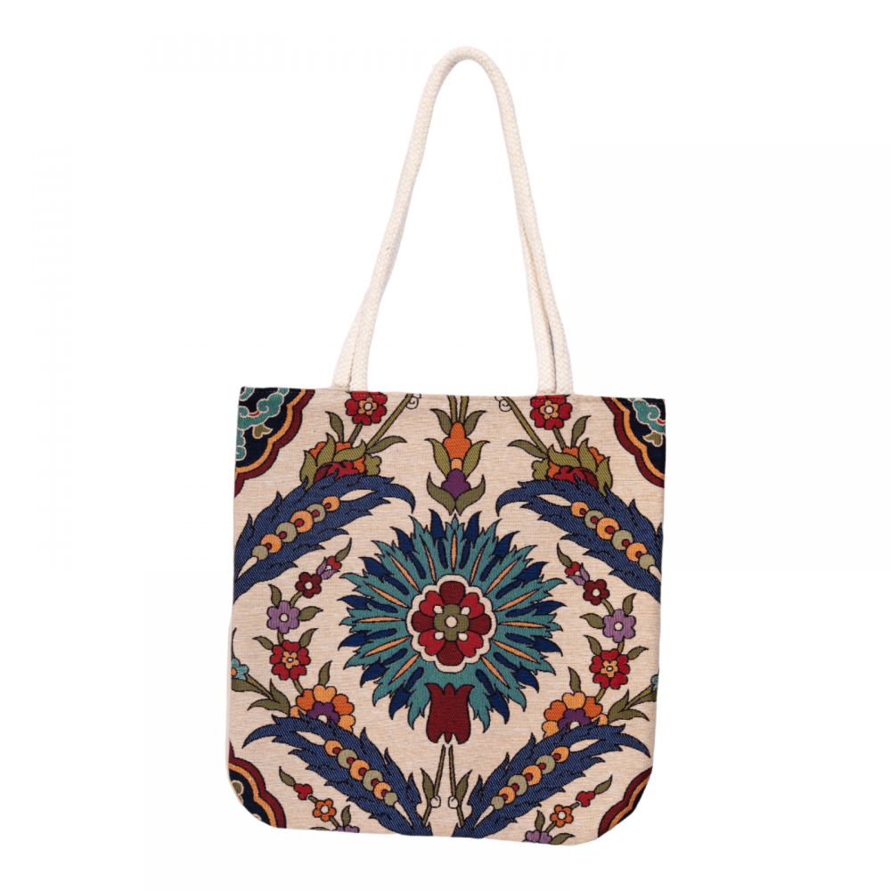 Anadolu Motifli Goblen Kumaş Heybe Çanta | Model: GBLN-3532