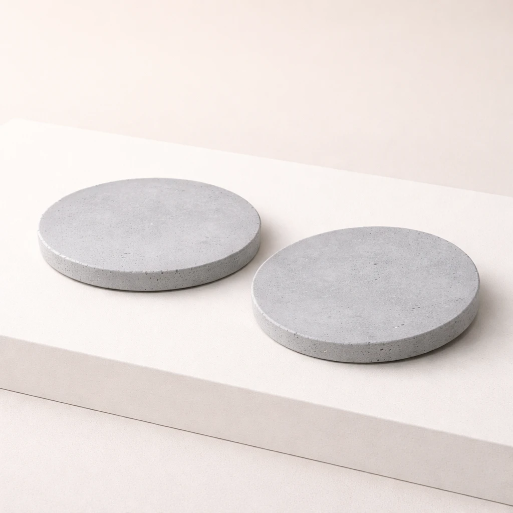 Beton Bardak Altlığı – Ofis ve Çalışma Masası İçin Minimal Çözüm